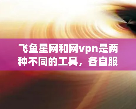 飞鱼星网和网vpn是两种不同的工具,各自服务于不同的需求和场景。以下是对它们的详细比较 飞鱼星网和网vpn是两种不同的工具,各自服务于不同的需求和场景。以下是对它们的详细比较