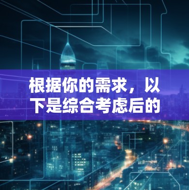 根据你的需求,以下是综合考虑后的推荐 根据你的需求,以下是综合考虑后的推荐