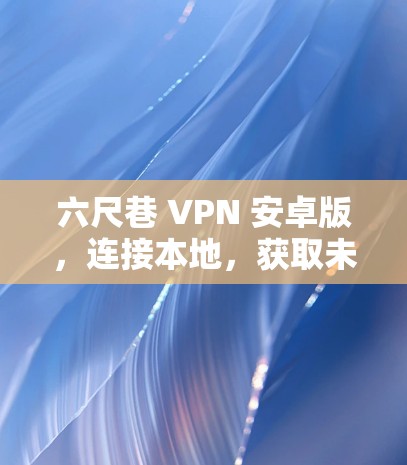 六尺巷 VPN 安卓版,连接本地,获取未来