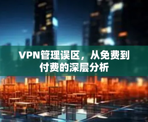 VPN管理误区,从免费到付费的深层分析 VPN管理误区,从免费到付费的深层分析