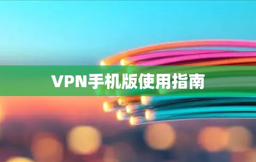 VPN手机版使用指南 VPN手机版使用指南