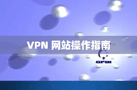 VPN 网站操作指南
