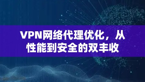 VPN网络代理优化,从性能到安全的双丰收 VPN网络代理优化,从性能到安全的双丰收
