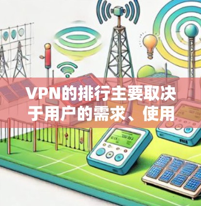 VPN的排行主要取决于用户的需求、使用频率、预算以及对安全性和性能的要求。以下是根据这些因素整理的推荐列表 VPN的排行主要取决于用户的需求、使用频率、预算以及对安全性和性能的要求。以下是根据这些因素整理的推荐列表