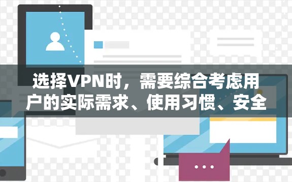 选择VPN时，需要综合考虑用户的实际需求、使用习惯、安全性和预算。以下是基于不同需求的推荐