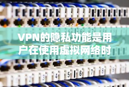 VPN的隐私功能是用户在使用虚拟网络时保护个人数据和信息安全的重要方面。以下是关于VPN隐私功能的详细评测和考虑